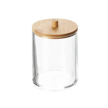 Load image into Gallery viewer, MSJO Makeup Organizer Box Storage Cosmetices Cotton Pads Swab Bamboo Cover for Women Home Bathroom  Organizador Makeup Boxes Bin