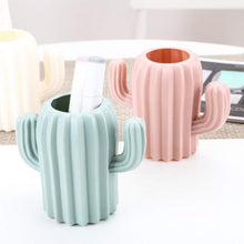 Load image into Gallery viewer, Cactus Design Pen Organizer Storage Box Cylinder Pen Pencil Pot Holder Storage Pen Case Office Stationary Supplies