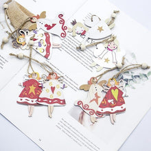 Load image into Gallery viewer, 1 Set 8Pcs Christmas Tree Decorations Ornaments Wooden Printing Ornaments Merry Christmas Doll Pendants Ornaments Creative Gift