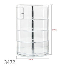 Load image into Gallery viewer, 360 Rotating Acrylic Cosmetic Makeup Organizer DIY Detachable Rangement Maquillage Adjustable Makeup Storage Holder Rack