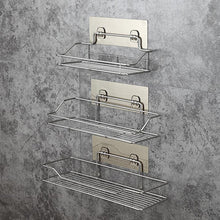 Load image into Gallery viewer, Stainless Steel Bathroom Storage Shelf Punch-Free Kitchen Bathroom Toilet Wall Hanging Storage Rack